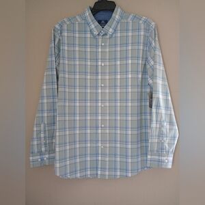 NWT George Plaid Button Up